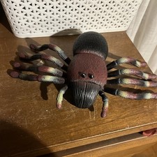 Vintage 1998 Giant Hard Plastic Tarantula Spider Toy Prop  12” across