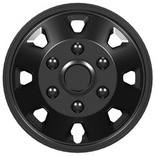 Copricerchi Radiali Per Ford Transit Itah 16 Pollici Neri 4 Pezzi
