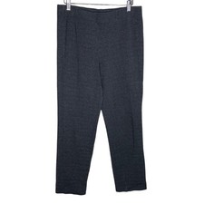 J Jill Womens Size Medium Black Gray Ponte Slim Leg Legging Pants Pull On