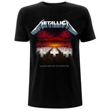 Men's Metallica Master of Puppets Tracks (Back Print) Slim Fit T-shirt Large