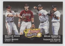 2006 SP Authentic Baseball Heroes Marcus Giles Tadahito Iguchi Brian Roberts 1md
