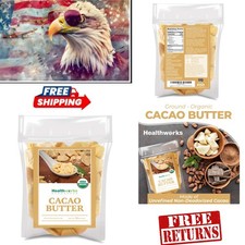 Keto-Friendly Organic Cacao Butter - 1 Pound Unrefined  Naturally Delicious