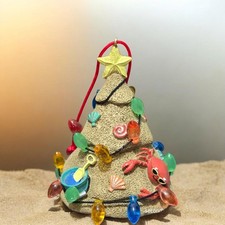 Coastal Sand Christmas Tree Ornament Tropical Beach Xmas Nautical Holiday Decor