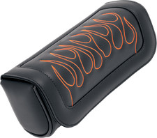 Bolsa de herramientas para Harley Saddlemen naranja llama Highwaymen tatuaje horquilla delantera