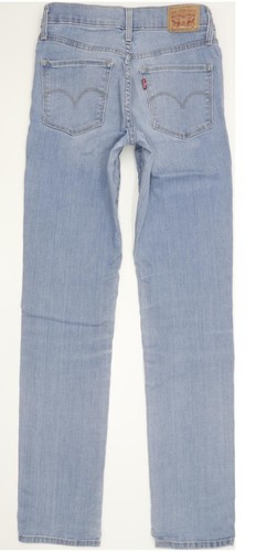 Levi's 312 Shaping Women Blue Straight Slim Stretch Jeans W26 L30 (98834) - Picture 2 of 10