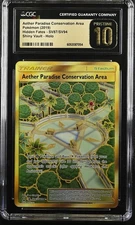 CGC 10 Pristine Aether Paradise Conservation Area Gold SV87/SV94 Hidden Fates