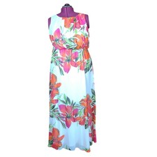 Eliza J. Floral Maxi Dress Size 14 Made In Sir Lanka Spring Summer Date 