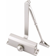 Eclipse Overhead Door Closer Power Size 3 Fire Rated Silver 60kg Door Weight