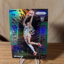 Kiki Iriafen GREEN PRIZM RC Fireworks #13 2025 Panini Prizm Mystics