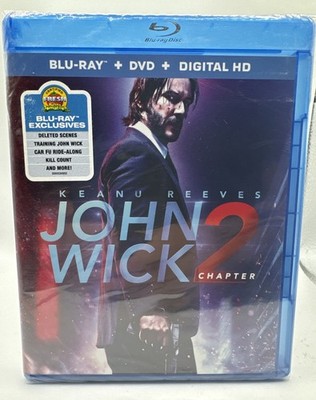 John Wick Chapter 2 Blu-Ray DVD Digital Sealed New