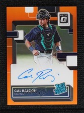 2022 Donruss Optic Rated Rookie Signatures Orange Prizm Cal Raleigh Auto 0f6e