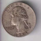 1953-D WASHINGTON QUARTER 25¢ DENVER 90% SILVER COIN UNITED STATES MINT
