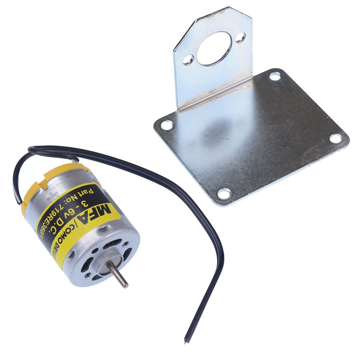 MFA 719RE-360/1 3-6V 3 Pole DC Motor 10450RPM + Bracket