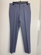 Express Extra Slim Wrinkle Resistant Mens Dress Pants Size 30X31 Blue