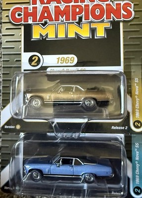 Racing Champions MINT 1969 Chevy Nova SS Mint Release 2 A&B Limited Edition 1/64