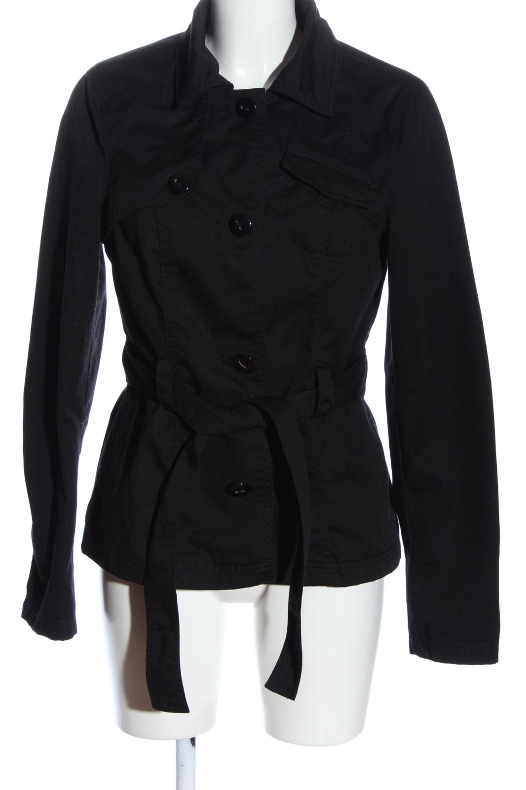 ONLY Kurzmantel Damen Mantel Gr. DE 38 schwarz Business-Look