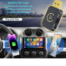 Adattatore CarPlay Wireless & Android Auto Wireless 2 in 1 Converte Android - Miniatura 3