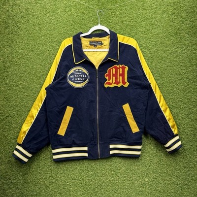 Vintage Mitchell & Ness Corduroy Jacket Mens Large Varsity