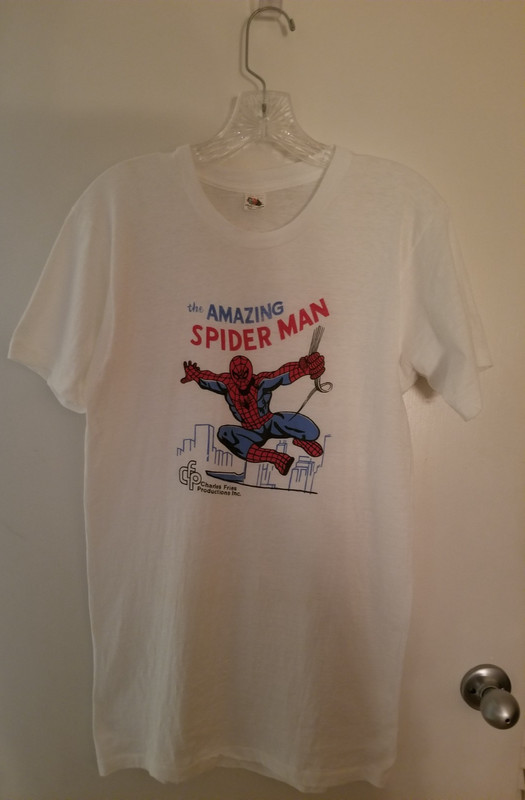 Rare 1977 Marvel Comics Spider-Man TV Show Staff Promo T-Shirt -  Marvelmania!
