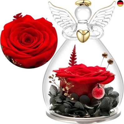 Yamonic Valentinstagsgeschenk für Sie, Ewige Rose im Glas Geschenke für F
