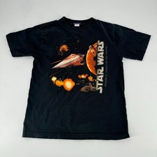 VTG Boys Star Wars Episode II Attack of the Clones T Shirt Size M 10 12