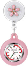 3X Retractable Nurse Watch for Nurses Doctors, Clip-On Hanging Lapel Nurse Watch