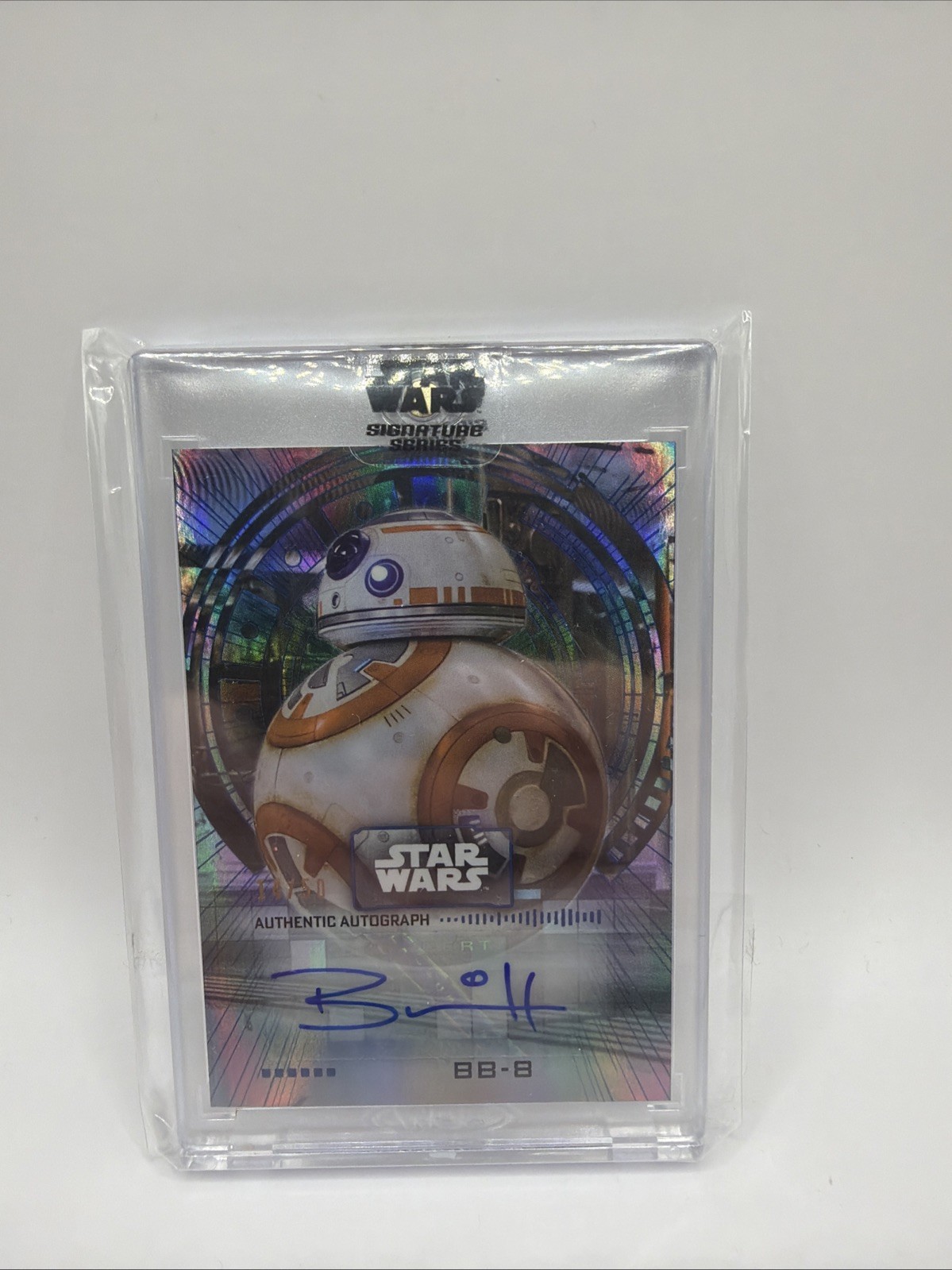 2022 Topps Star Wars Signature Series Blue #/50 Brian Herring BB-8 Auto