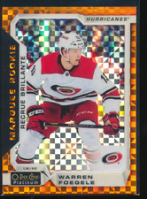 2018-19 OPC O-Pee-Chee Platinum Warren Foegele Orange Checkers /25 RC SSP B719