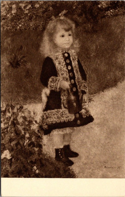 A Girl with a Watering Can by RENOIR art Postcard