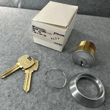 Falcon Mortise Cylinder 1-1/4” 986 G Keyway 626 - 5 Pin Door Lock w Keys