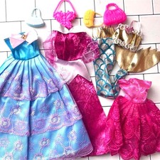 Stock Clearance Barbie Doll Dress & Bag Mermaid Princess Dress (U)