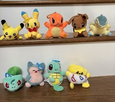 Lot Of 9 Pokemon Plush Toys Pikachu, Umbreon Charmander Etc. Keychains
