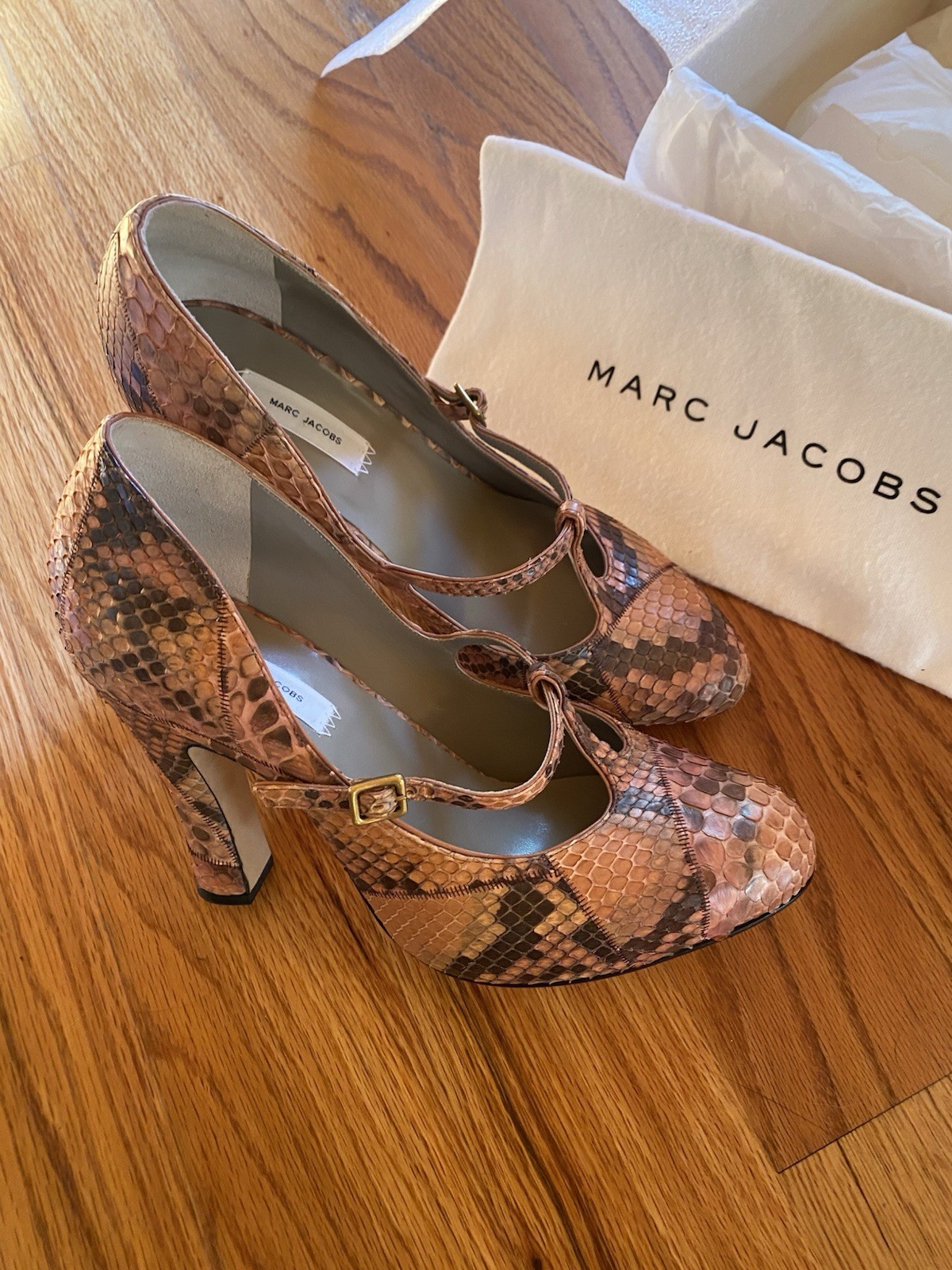 Marc Jacobs Python Snakeskin Mary Jane Heels Fall… - image 5