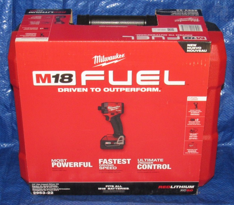Milwaukee 2953-22 M18 FUEL 1/4" Hex Impact Driver Kit New In Box