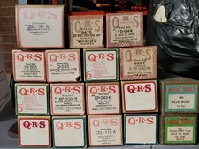 QRS MELODEE Word Player Piano Rolls Lot Of 17 VINTAGE