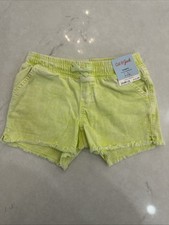 Cat  Jack Shorts - Size M 7/8W/ Adjustable Waist-Yellow Super Stretch New Tags