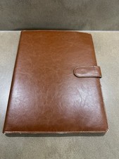 Leather Document Case A5 Conference Folder Business Portfolio +