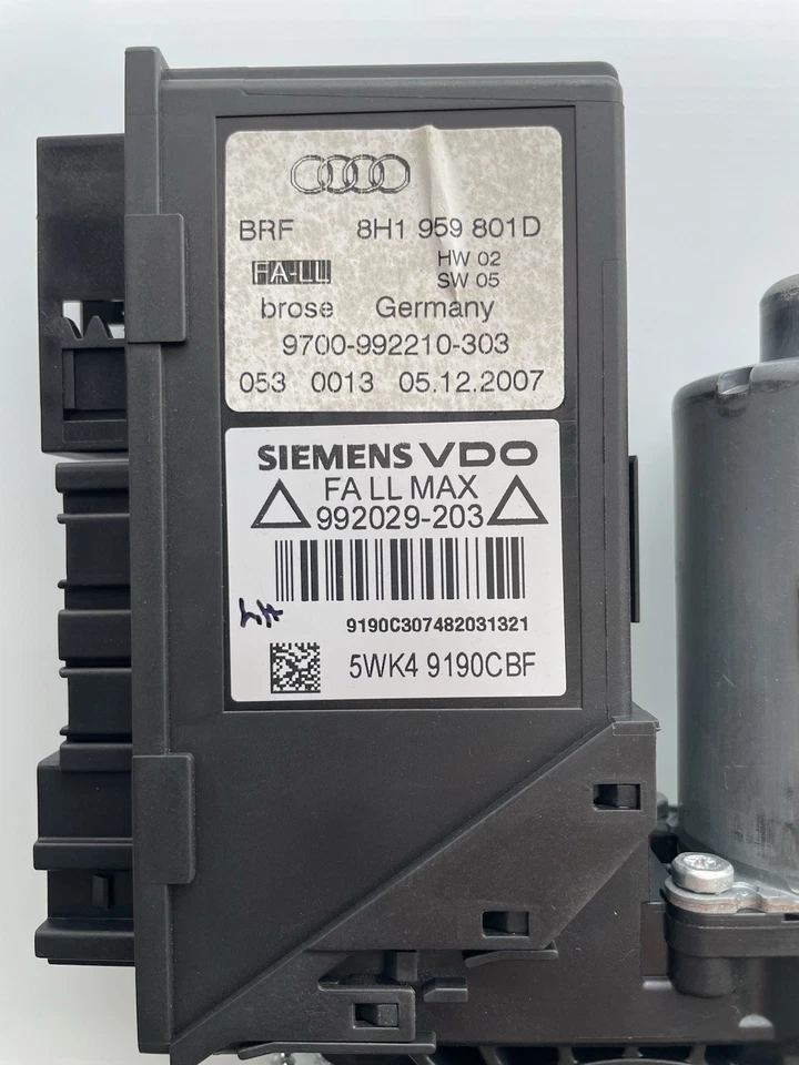 04-09 Módulo Motor Ventana Eléctrica Delantera Izquierda Conductor Audi A4 S4 Convertible Foto 3 de 4