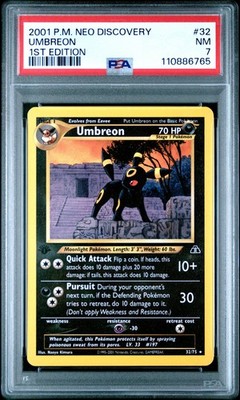Umbreon Pokemon Neo Discovery 32 First Edition NM PSA 7 | eBay