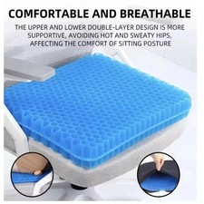 Honeycomb Breathable Gel Seat Cushion Cooling Double Thick Egg Sitting Pad Mat