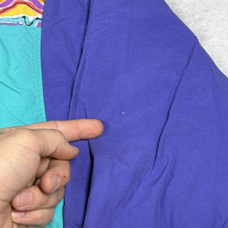 Chaqueta cortavientos vintage Nike para mujer pequeña de nailon bordada años 90 Foto 3 de 4