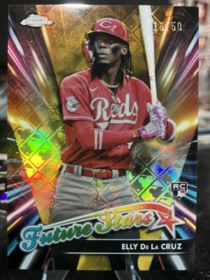 2024 Topps Chrome Logofractor Future Stars Elly De La Cruz Gold /50