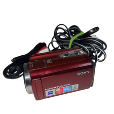 Sony Handycam DCR-SR68 Red 80GB HDD Standard Definition Camcorder with 60x Zoom
