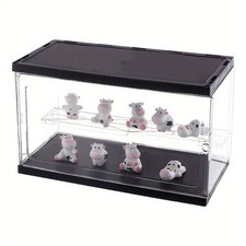 1set 2-Row Transparent Acrylic Minifigures Display Case for Models Building