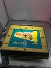 Vintage Original 1950s Ballantine Beer Electric Lighted Bar Sign Newark NJ