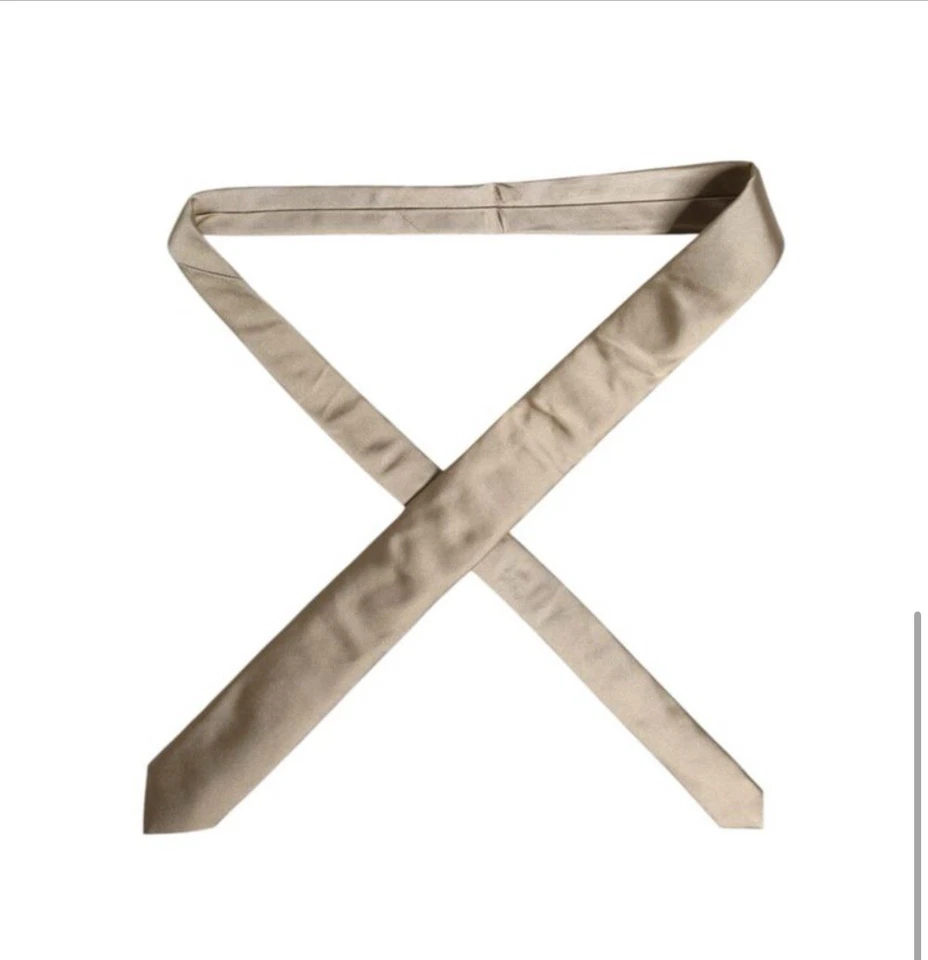 NEW DOLCE & GABBANA Men's Silk Necktie LUXURY Tie Tan  / Beige Color ,  6 cm - Image 4 of 4