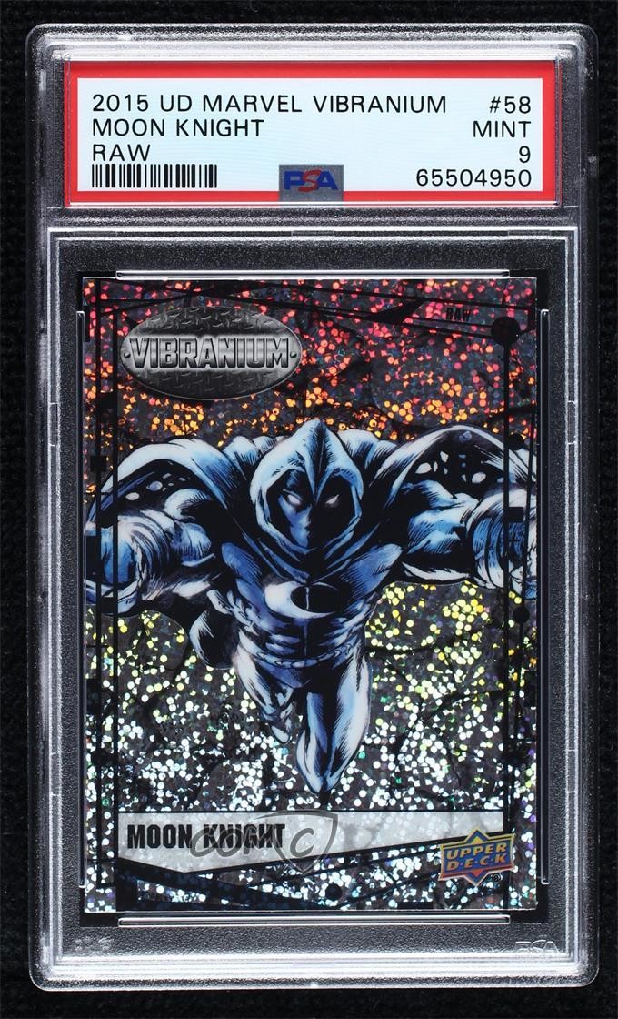 2015 Upper Deck Marvel Vibranium Raw Vibranium Moon Knight #58 PSA 9 MINT 2k3