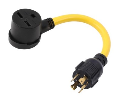 ONETAK NEMA L14-30P to 6-30R ETL Listed 240V 30 Amp Twist Lock 4 Prong Male P...