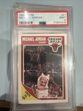 Fleer 1989 Basketball Michael Jordan #21 PSA 9 Graded - Chicago Bulls