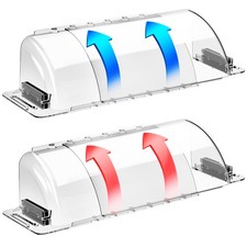 2-Pack Air Vent Deflector 8.5 to15.5 Inches, Aerospace-Grade Plastic 5-Meter...